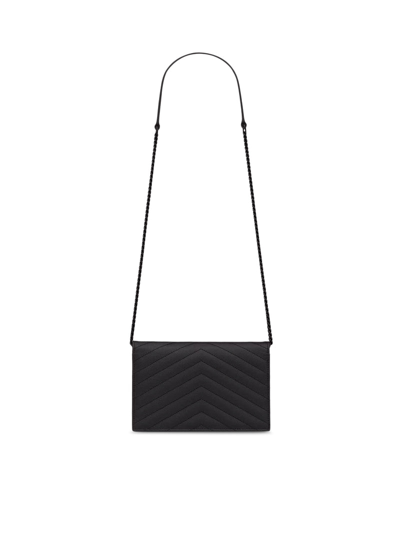 CLASSIC CASSANDRE CHAIN ??ENVELOPE CLUTCH IN GRAIN DE POUDRE LEATHER