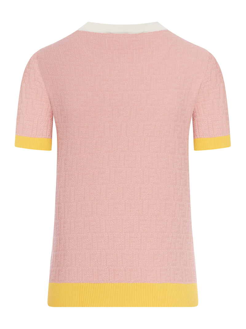 CREW NECK COTTON AND SILK SWEATER