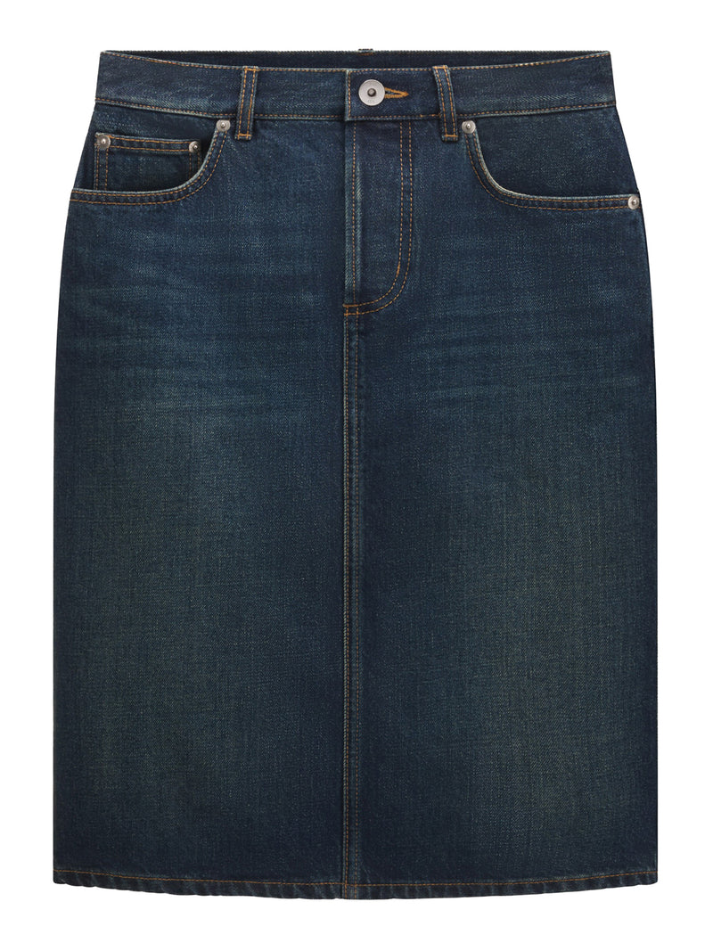 DENIM PENCIL SKIRT
