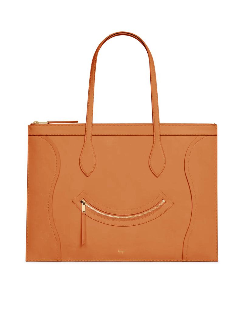 CABAS FLAT NEW LUGGAGE IN SHINY CALFSKIN LEATHER