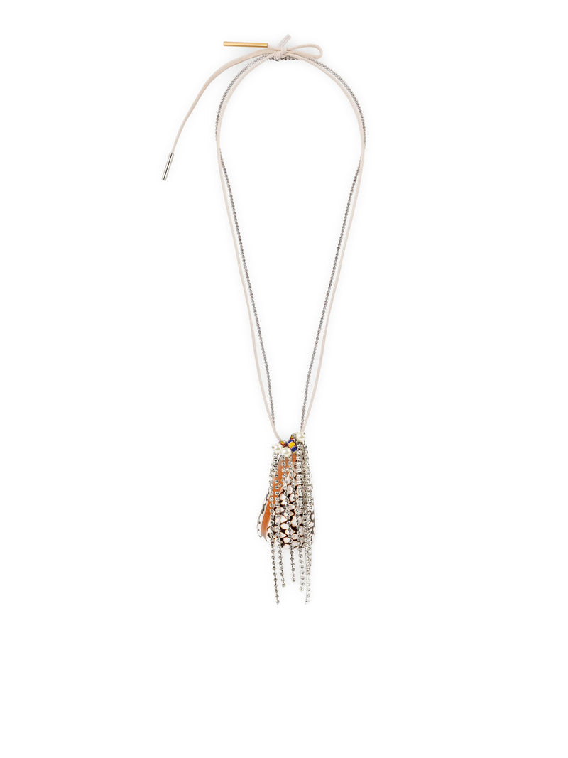 NECKLACE WITH DECORATED PENDANT