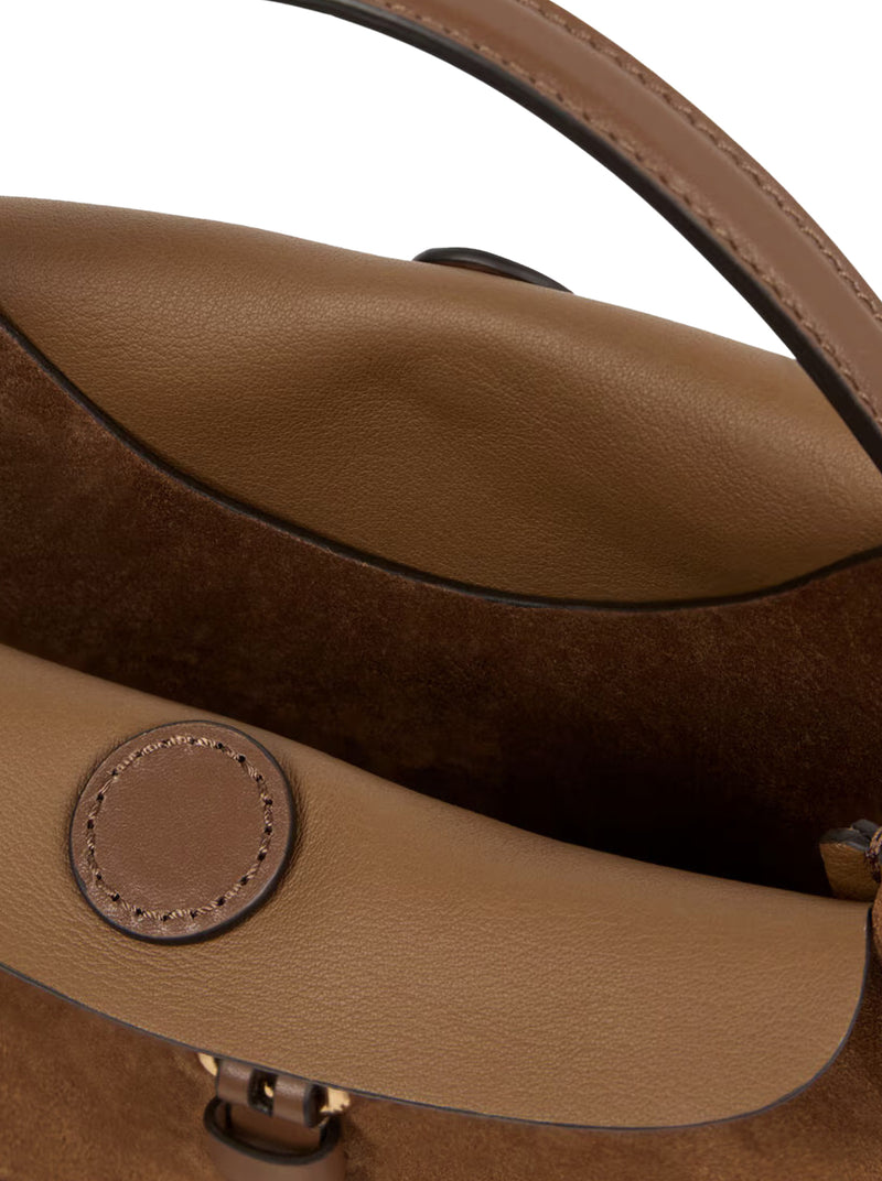 SMALL PONY BAG IN SUEDE WITH FRINGES