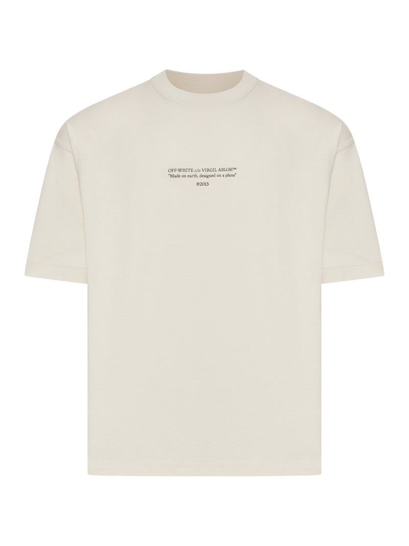 CREW NECK COTTON STATEMENT T-SHIRT