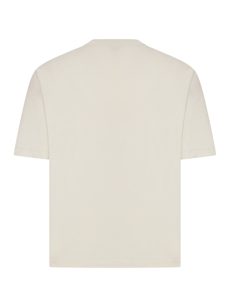 CREW NECK COTTON STATEMENT T-SHIRT