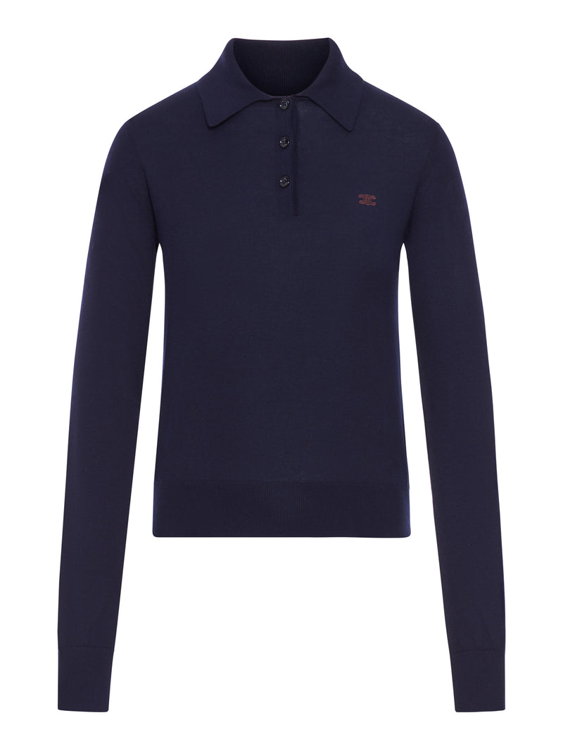 COTTON POLO SHIRT WITH TRIOMPHE LOGO