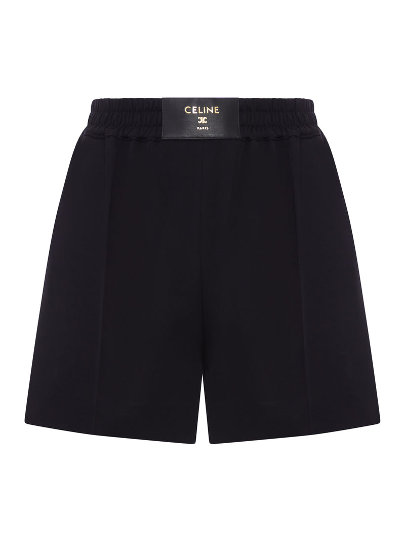 SHORTS WITH ELASTIC WAIST AND LOGO