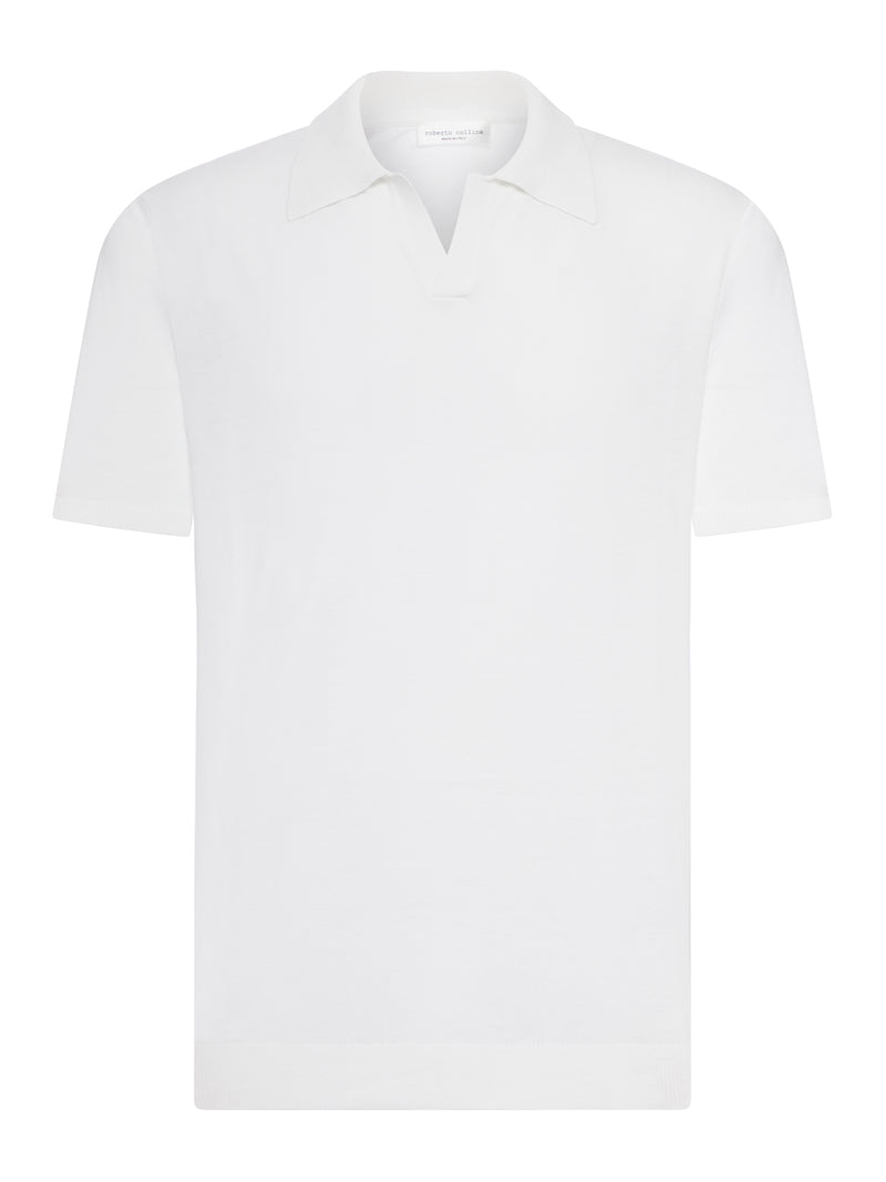 COTTON POLO SHIRT WITHOUT BUTTONS
