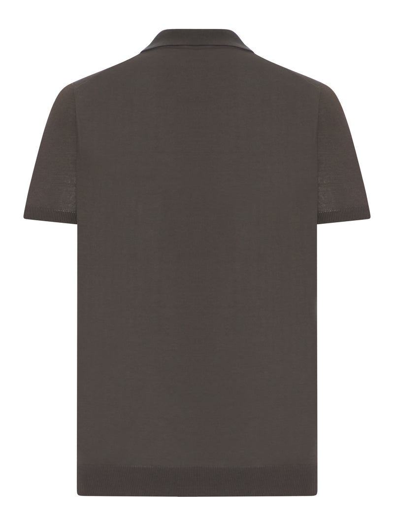 COTTON POLO SHIRT WITHOUT BUTTONS