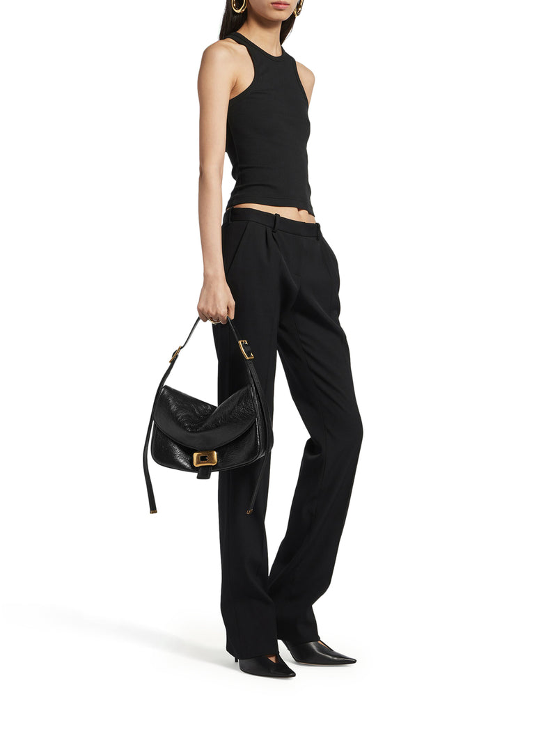 WOMEN`S MEDIUM CLICK SHOULDER BAG IN BLACK