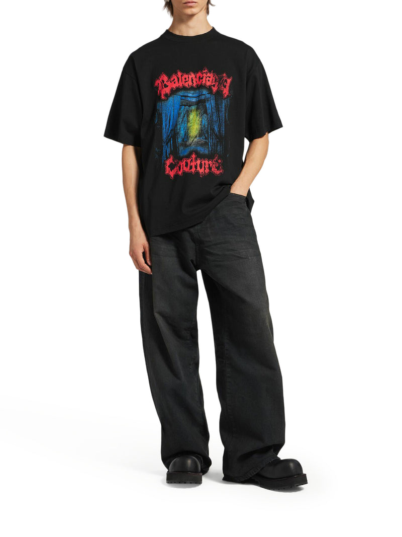 SALON DE COUTURE MEDIUM FIT T-SHIRT IN BLACK