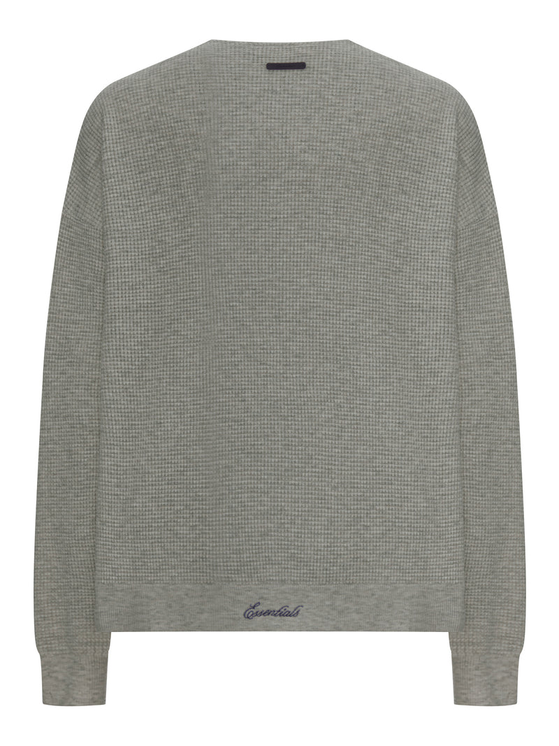 SIGNATURE WAFFLE 90S CREWNECK SWEATER