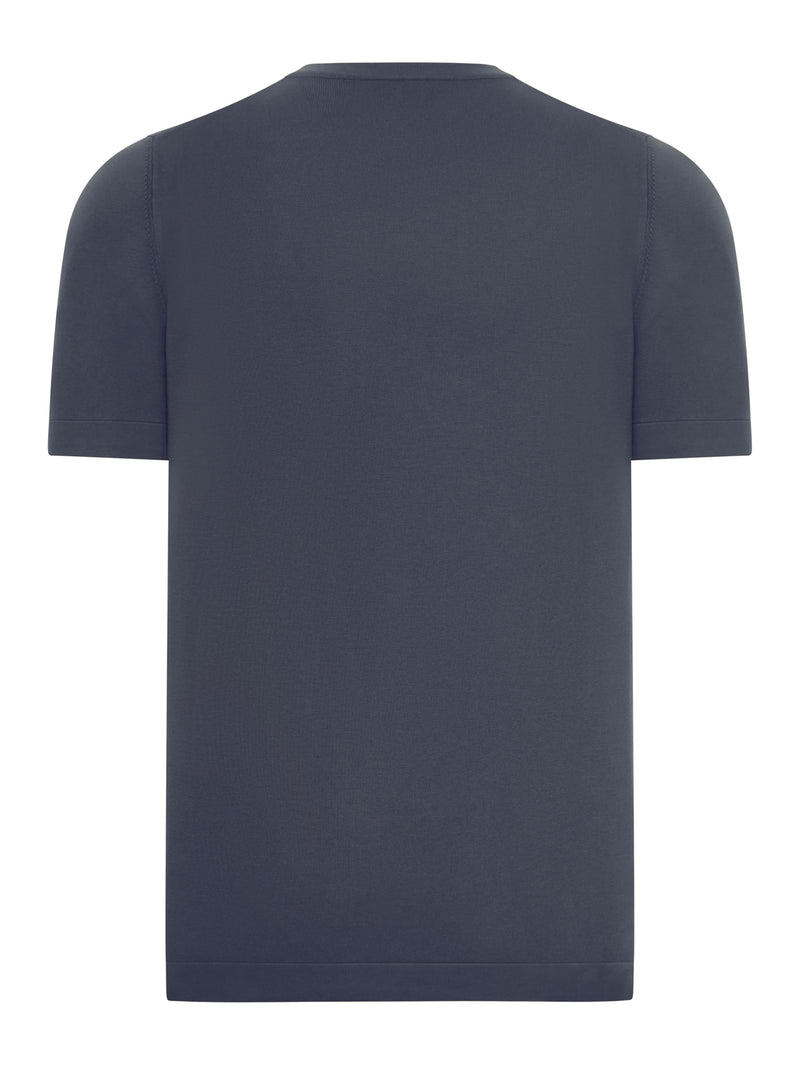 SHORT-SLEEVED COTTON KNITTED T-SHIRT