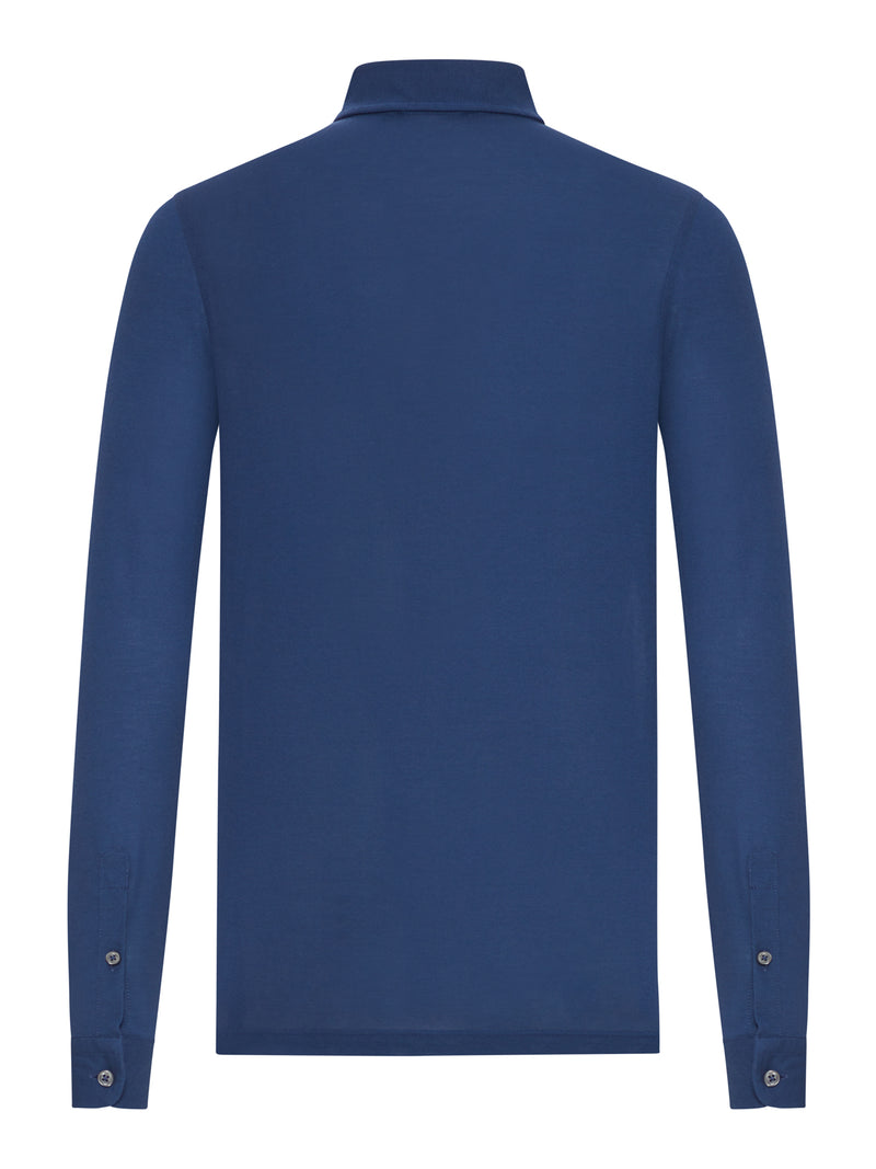 LONG-SLEEVED POLO SHIRT IN LIGHTWEIGHT COTTON