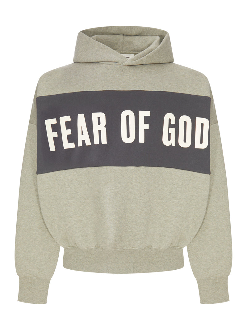 COLOR BLOCK HOODIE WITH FRONT AND BACK LOGO