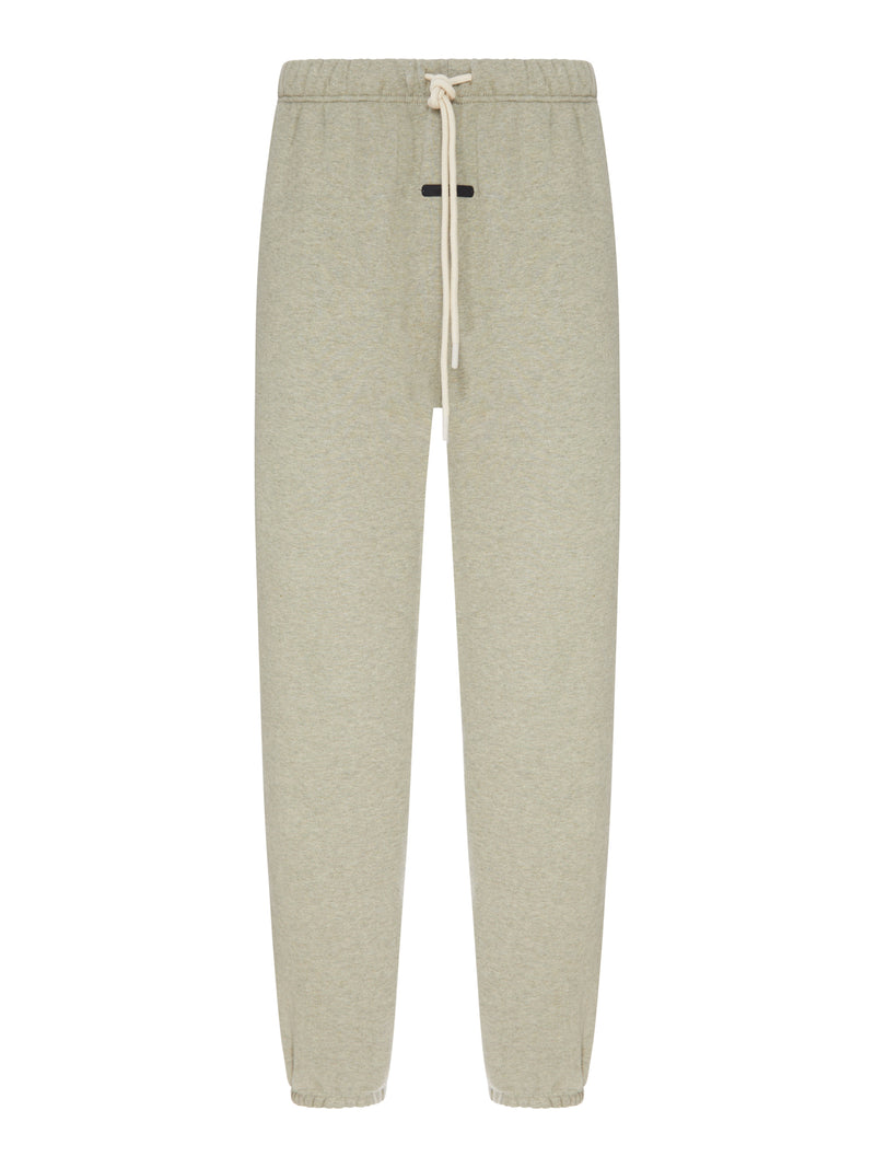 MÉLANGE FLEECE JOGGER PANTS WITH DRAWSTRING AND ELASTICATED CUFFS