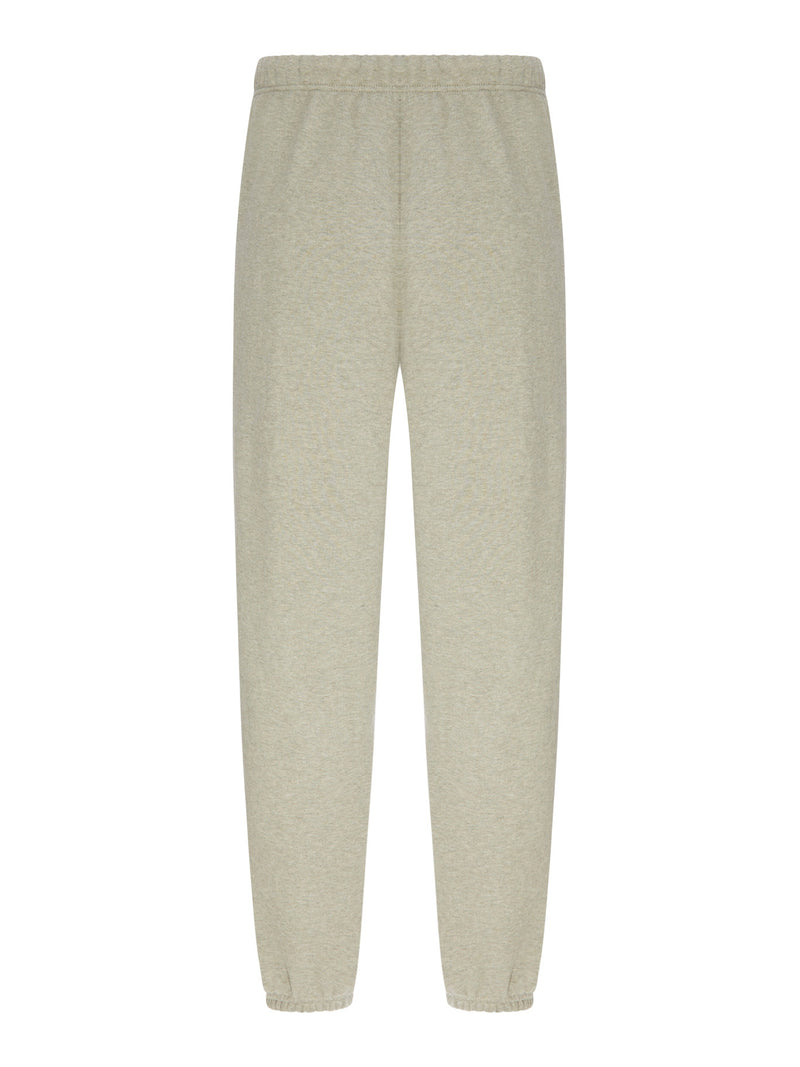 MÉLANGE FLEECE JOGGER PANTS WITH DRAWSTRING AND ELASTICATED CUFFS