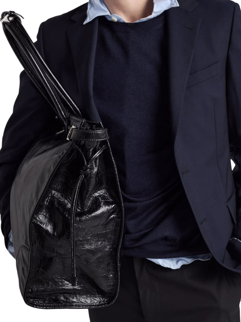 PRADA BONNIE LEATHER SHOPPING BAG