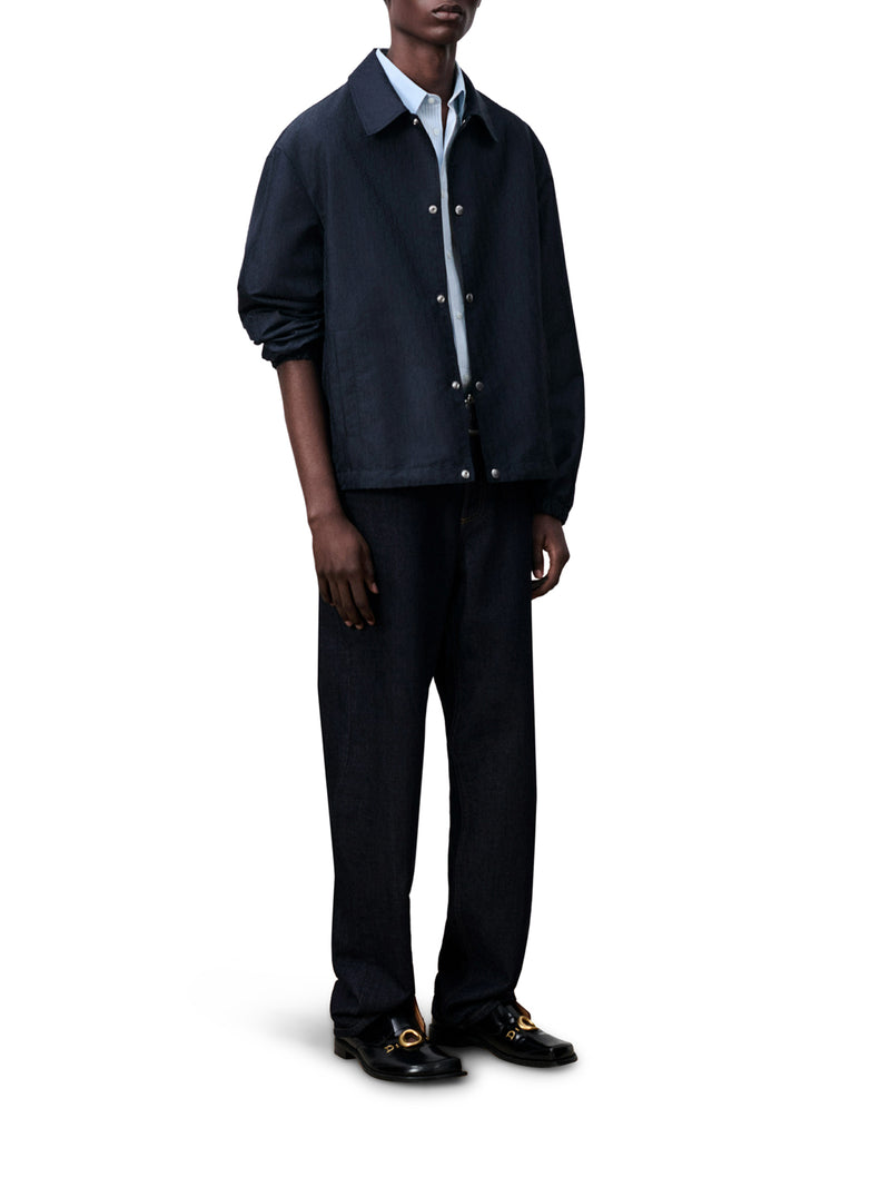 TECHNICAL JACQUARD COACH JACKET