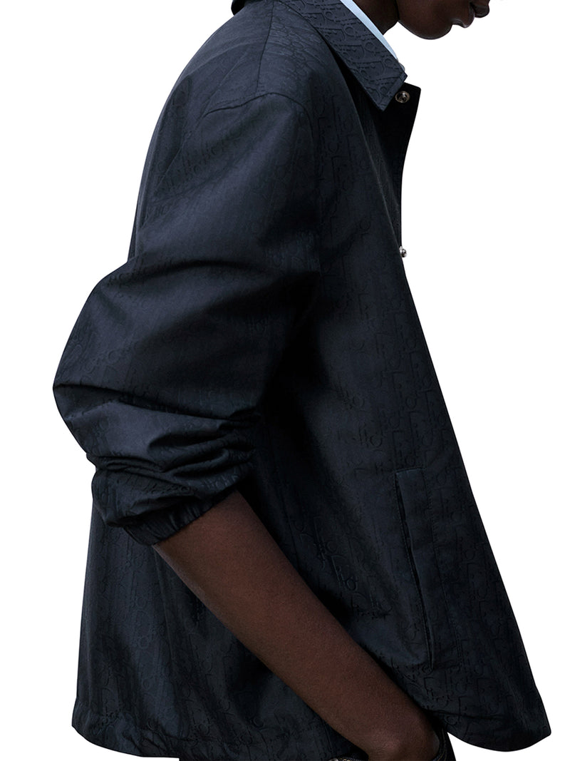 TECHNICAL JACQUARD COACH JACKET