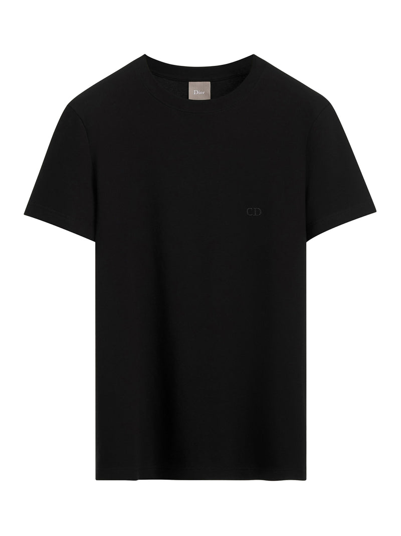 CD EMBROIDERED T-SHIRT IN COTTON JERSEY