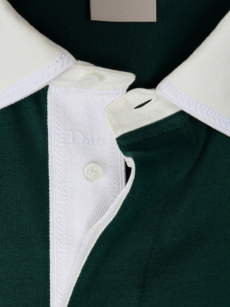 COTTON JERSEY LONG-SLEEVED POLO SHIRT