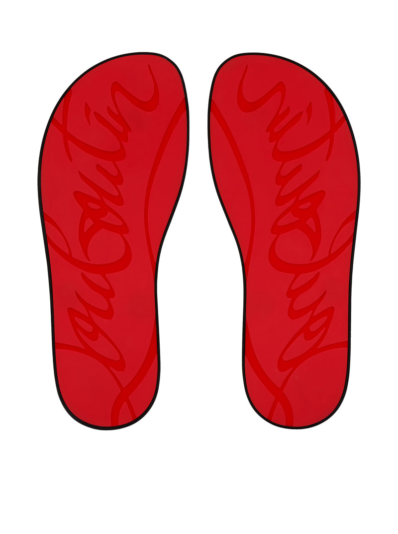 RUBBER FLIP FLOPS WITH LOGO