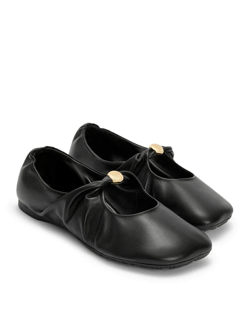 PEBBLE BALLERINAS IN LAMBSKIN NAPPA