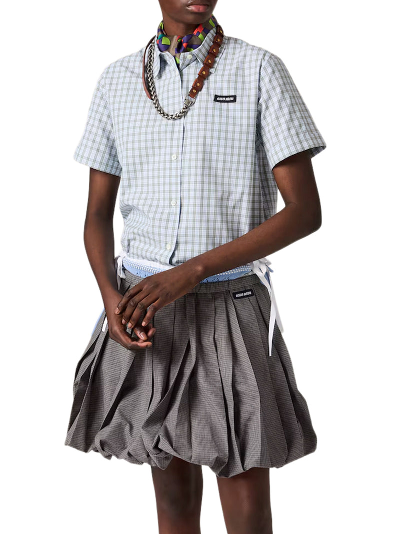 CHECK POPLIN SHIRT