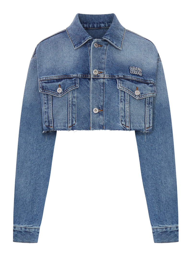 WASHED DENIM BLOUSON