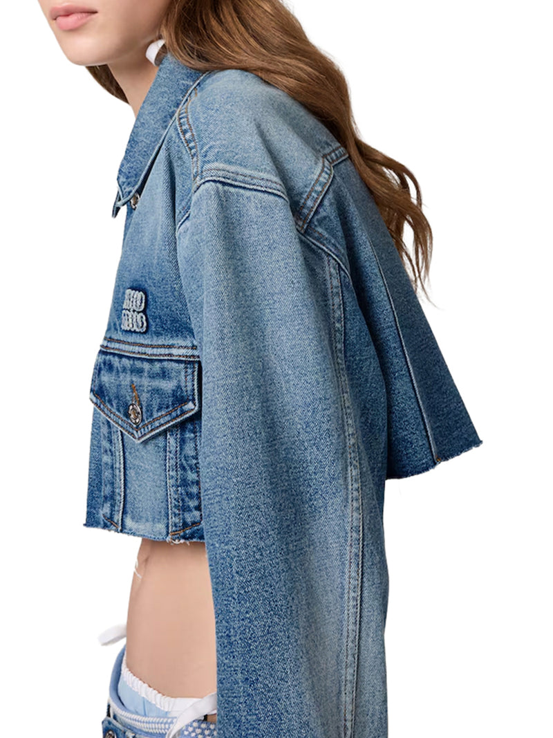 WASHED DENIM BLOUSON
