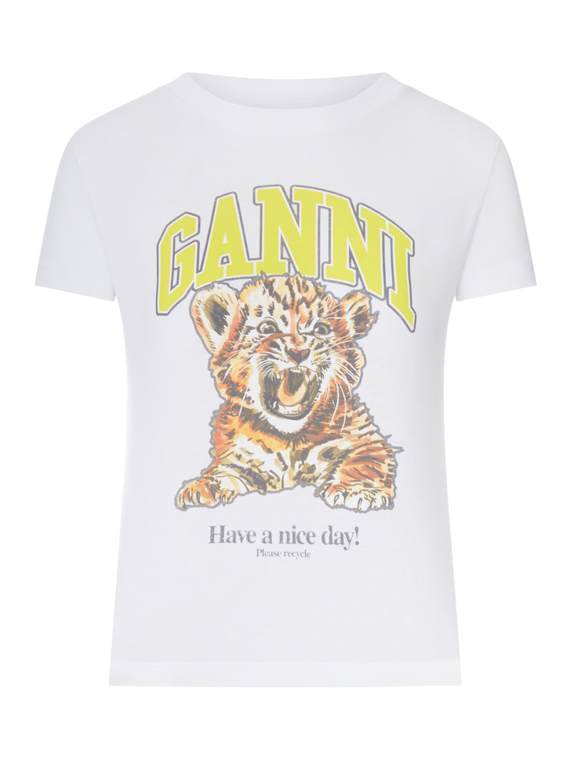 ORGANIC COTTON T-SHIRT WITH FRONT PRINT