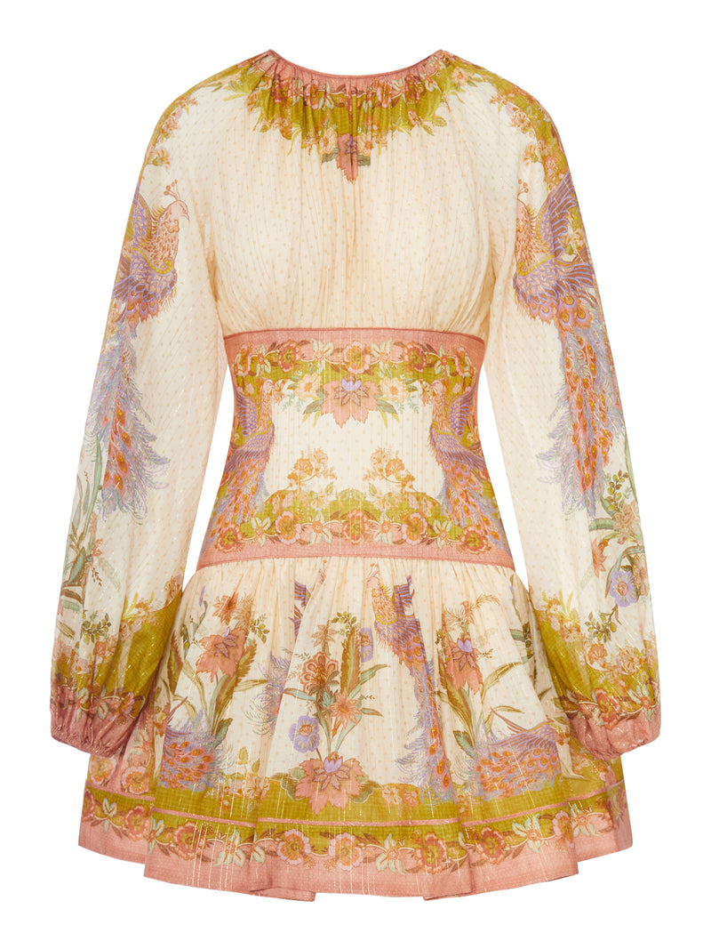 INDRA MINI DRESS IN COTTON AND SILK BLEND