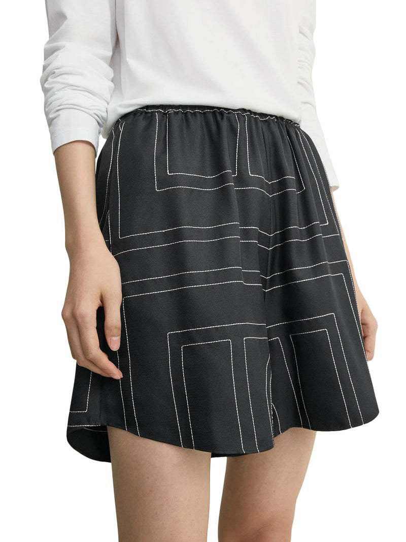 SHORTS MONOGRAM IN SETA