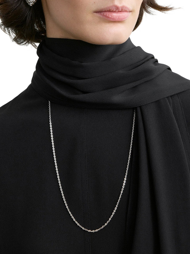 BLOUSE WITH DRAPED SCARF