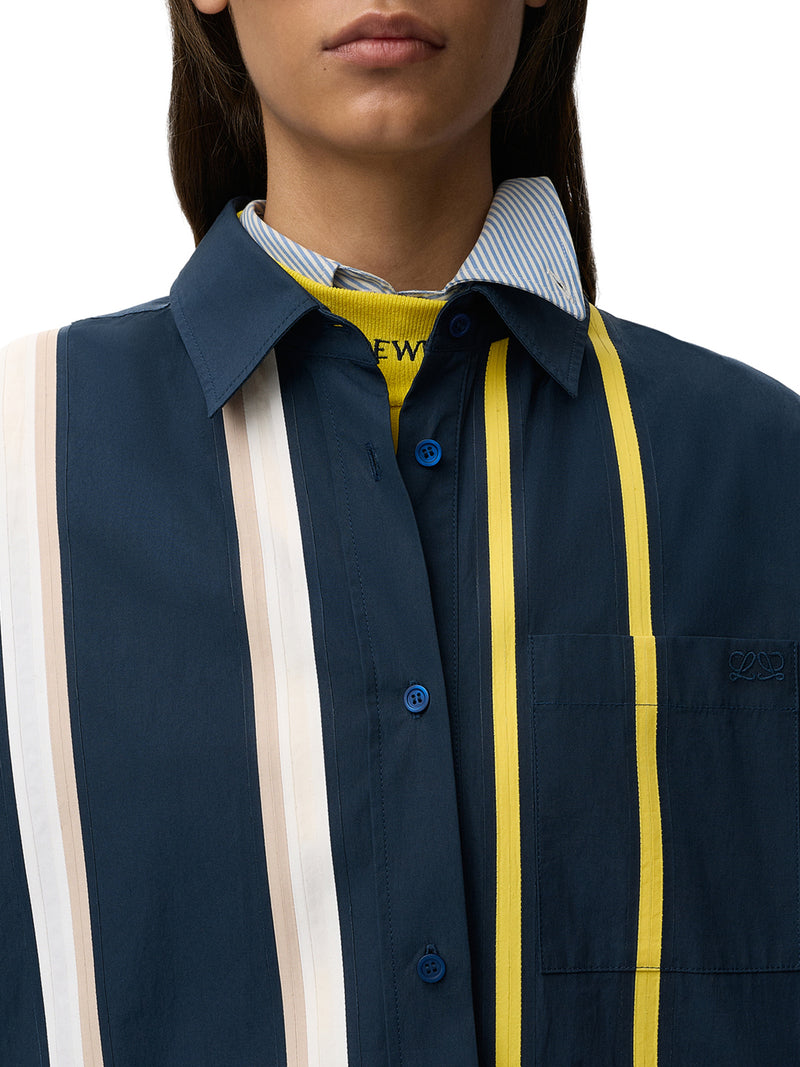 STRIPED COTTON CHEMISIER