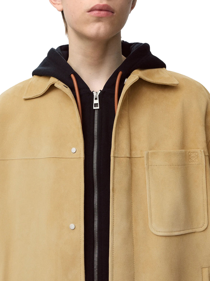 SUEDE LAMBSKIN OVERSHIRT