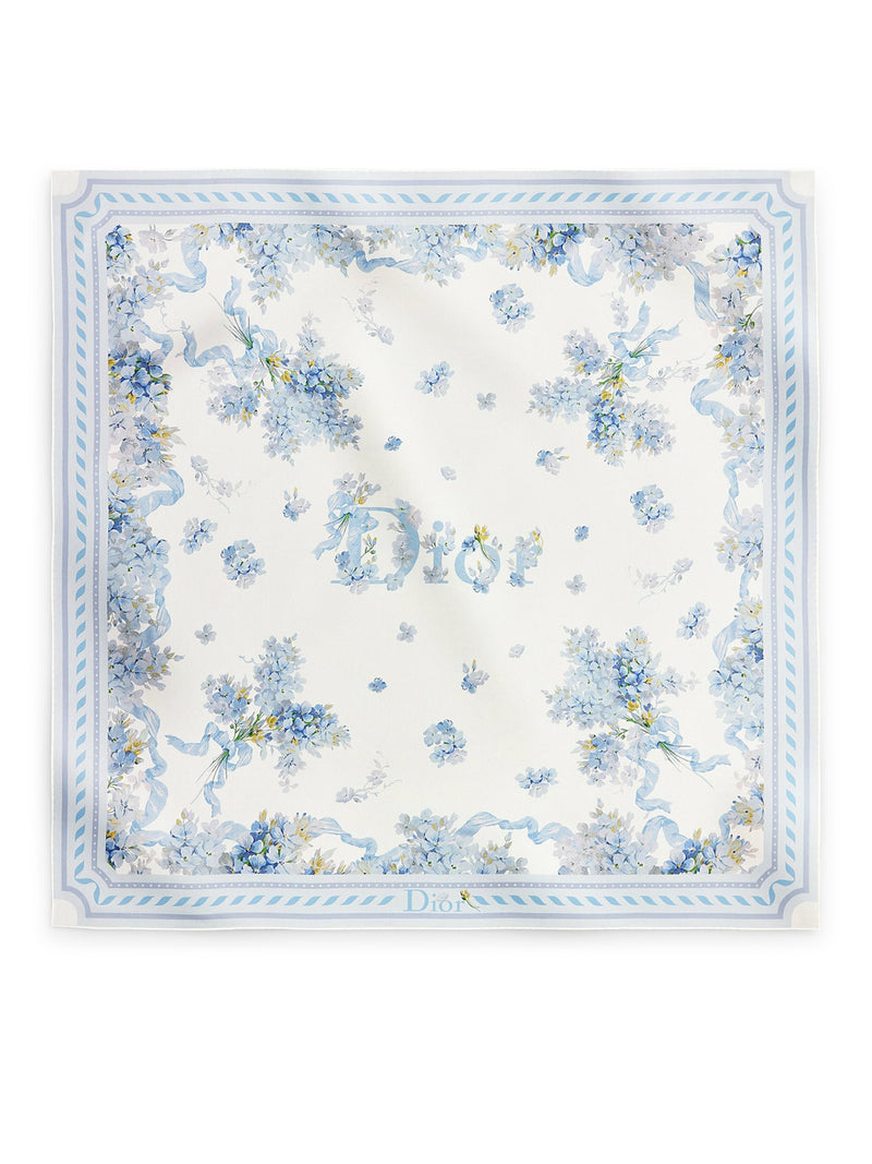 SQUARE SCARF DIOR LILAC BOUQUET 90