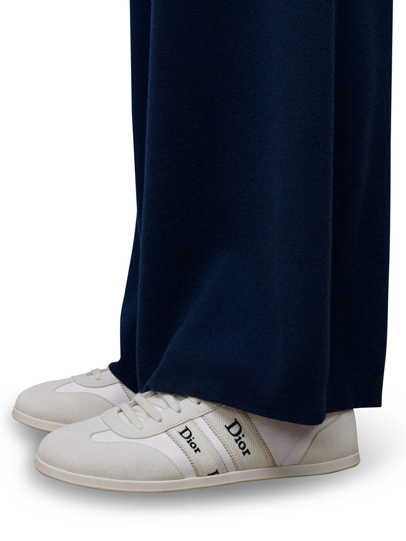 RIBBON SNEAKER IN SUEDE CALFSKIN AND TECHNICAL FABRIC