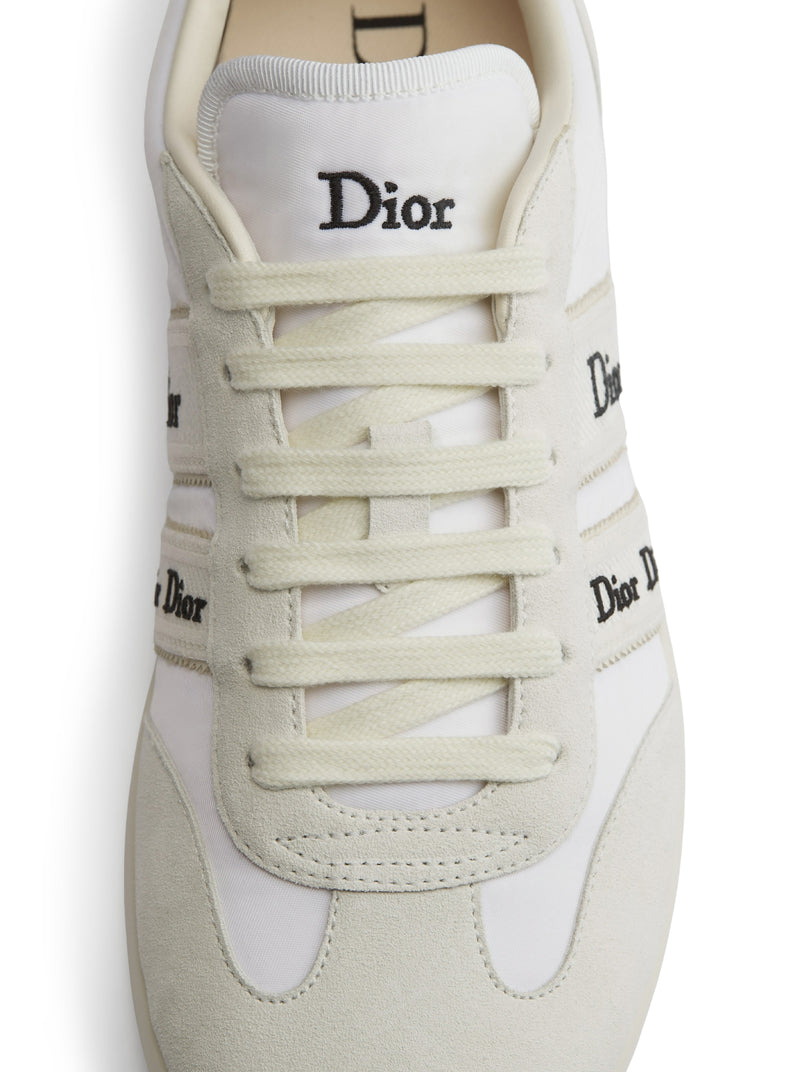 RIBBON SNEAKER IN SUEDE CALFSKIN AND TECHNICAL FABRIC