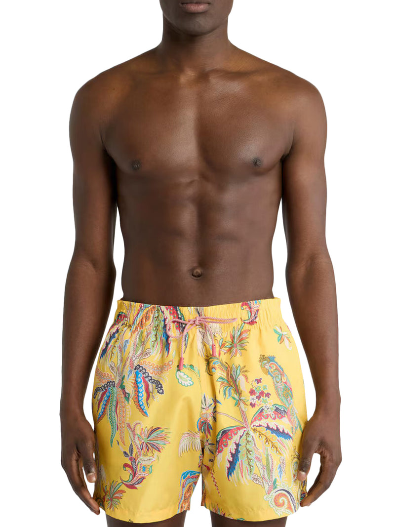 SWIMSUIT WITH PLACED PRINT