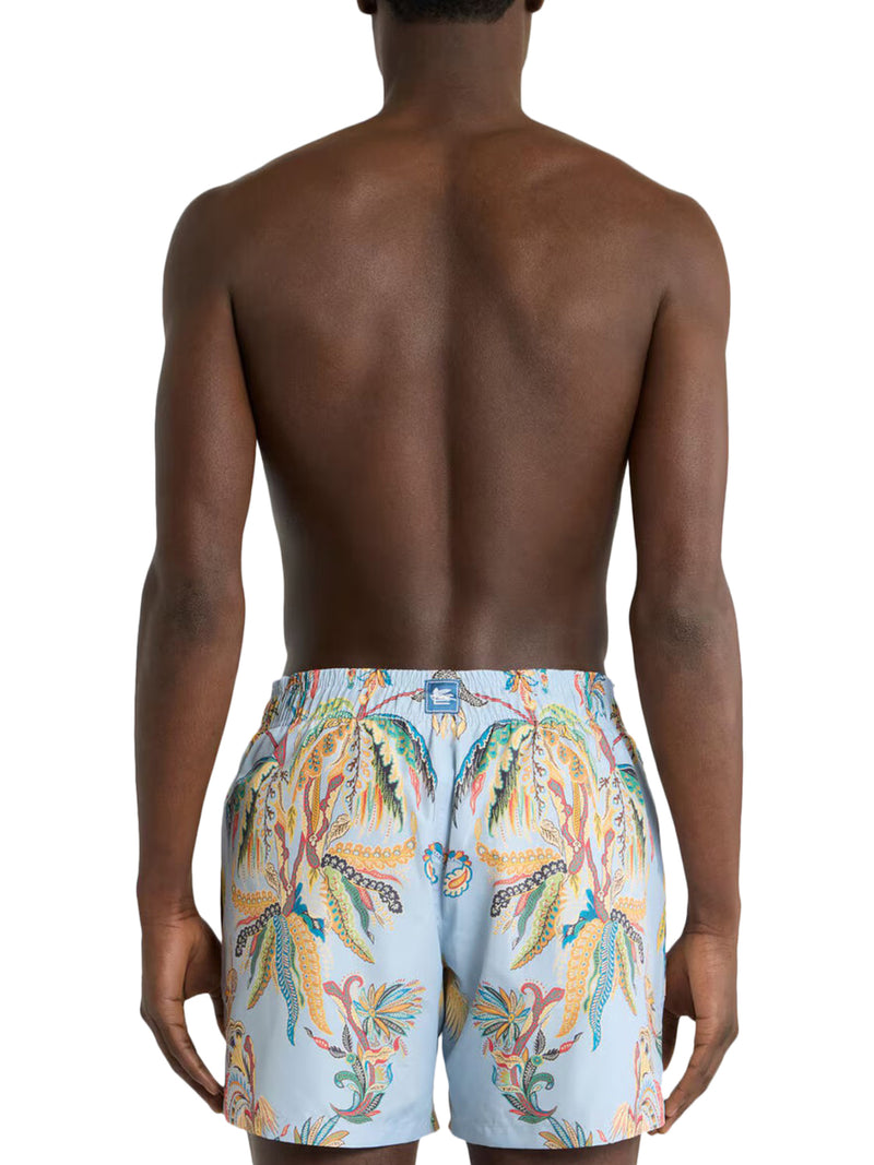 SWIMSUIT WITH PLACED PRINT