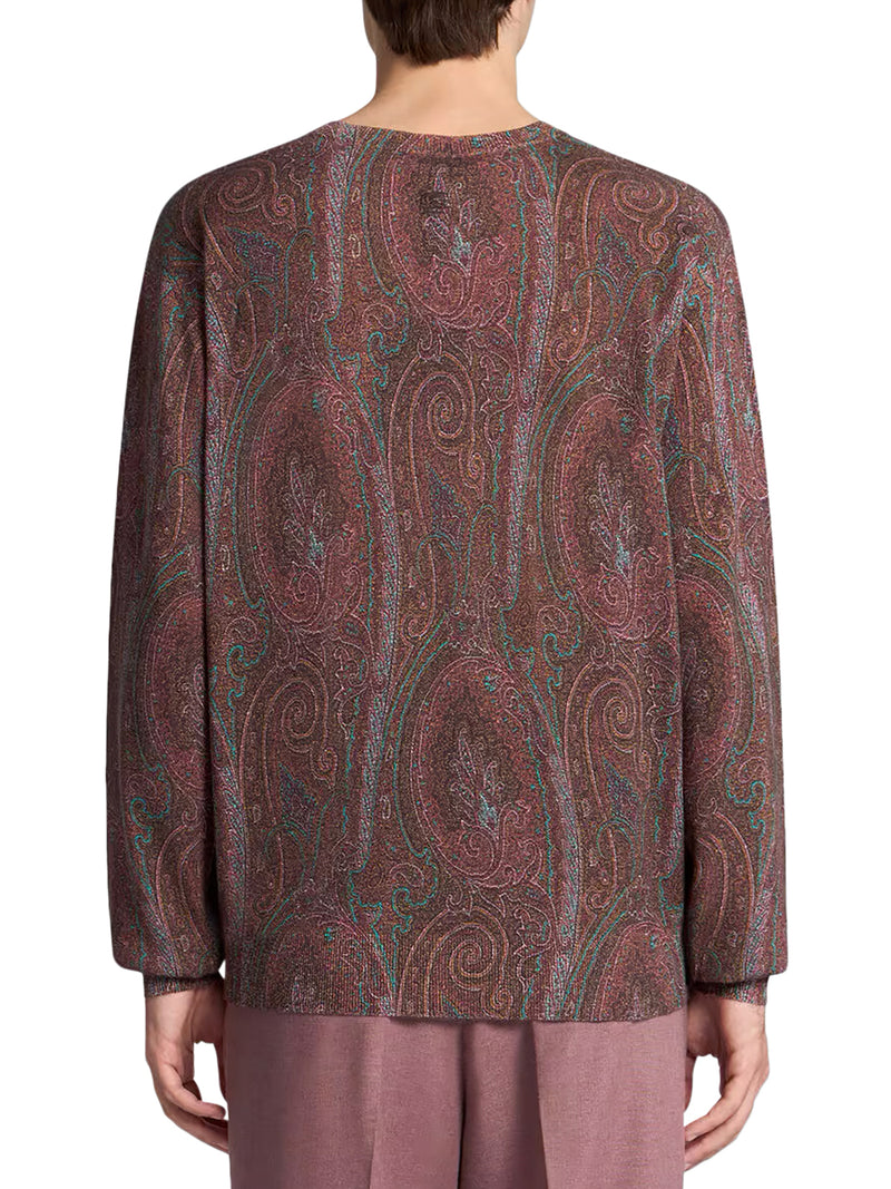 PAISLEY SWEATER IN SILK AND CASHMERE BLEND