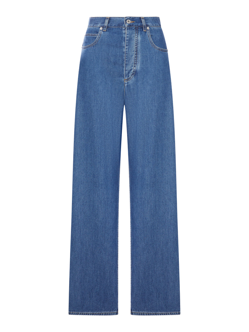 ATLANTIC BLUE WASH WIDE-LEG JEANS