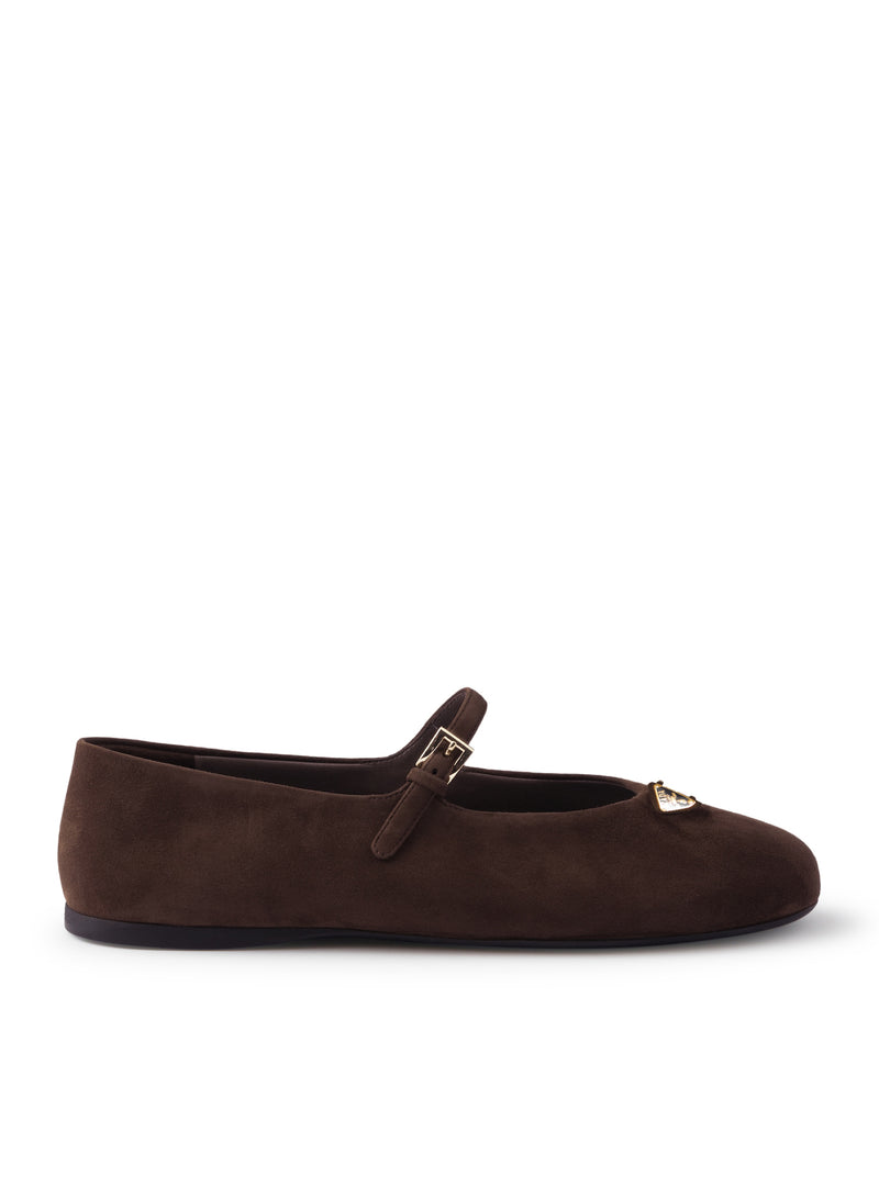 SUEDE BALLERINAS