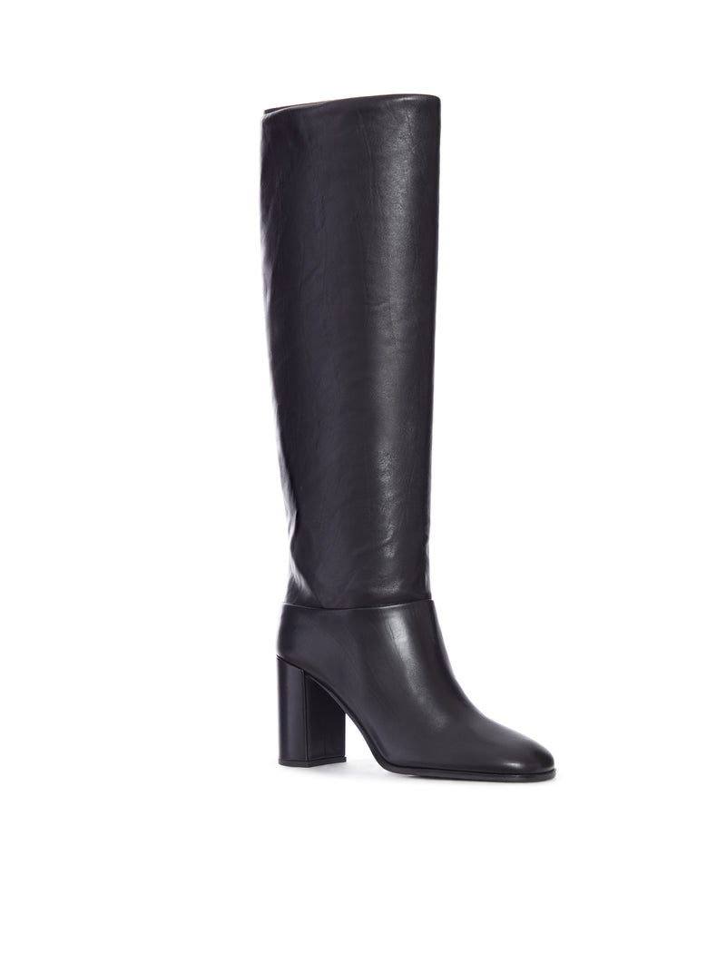 LEATHER HEEL BOOTS