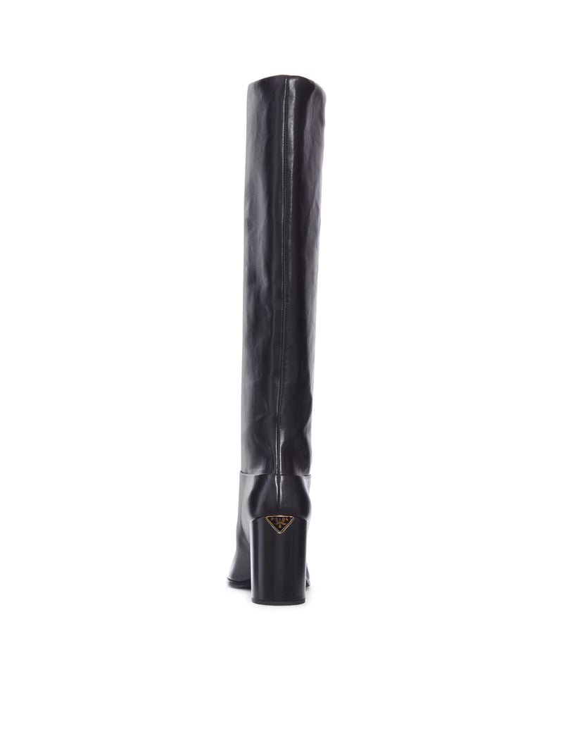 LEATHER HEEL BOOTS