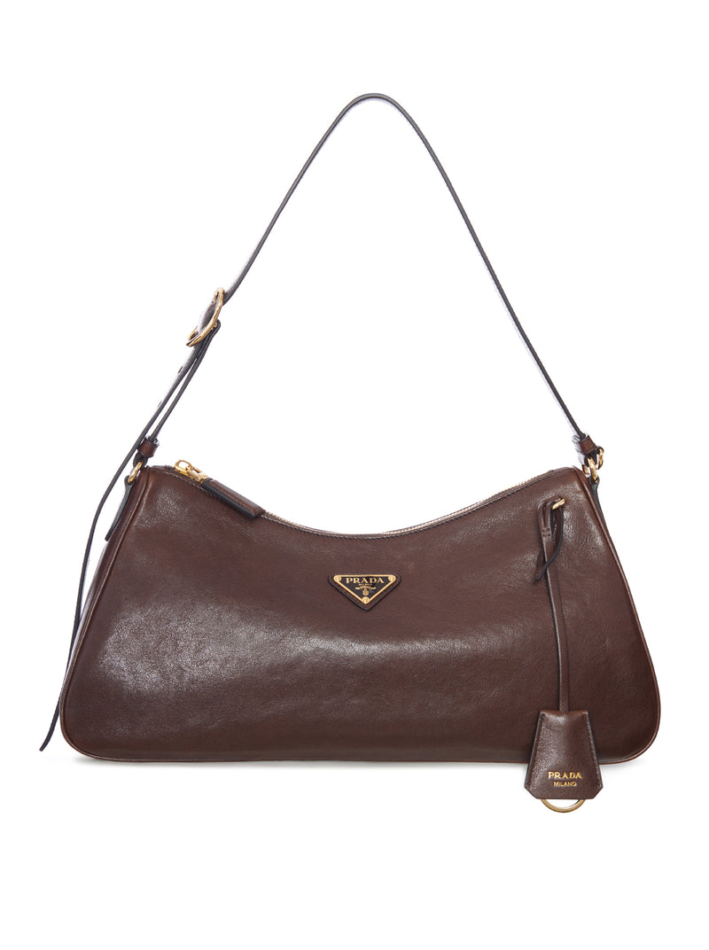 PRADA AIMÉE LEATHER SHOULDER BAG
