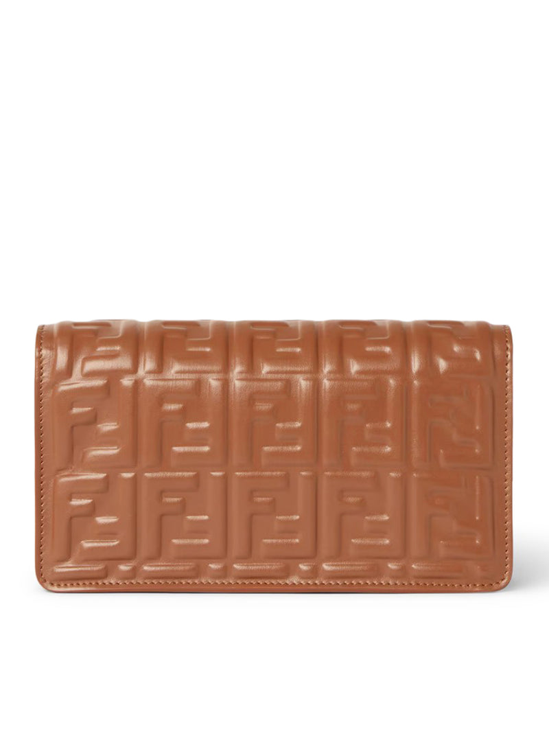 SELLIER NAPPA WALLET ON CHAIN ??BAGUETTE WALLET WITH FF MOTIF