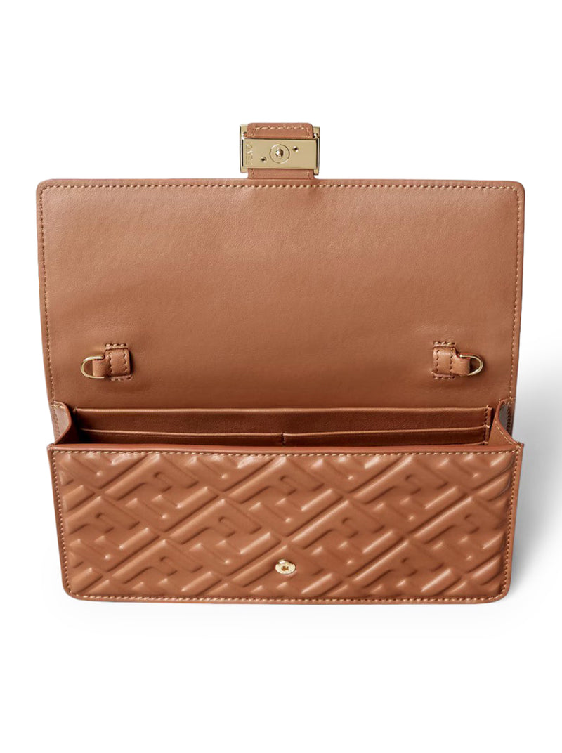 SELLIER NAPPA WALLET ON CHAIN ??BAGUETTE WALLET WITH FF MOTIF