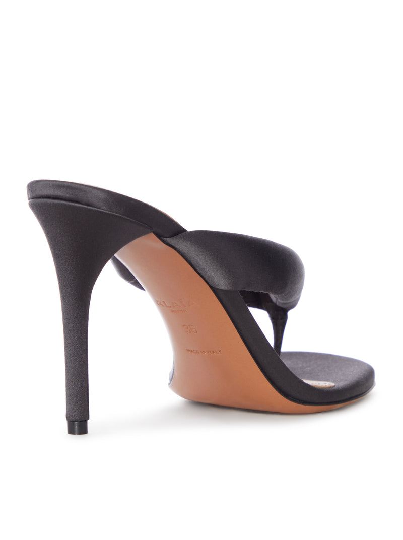 SPONGY DENIM PLATFORM SANDALS